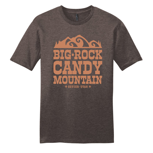 Big Rock Candy Mountain Copper on Brown Shirt