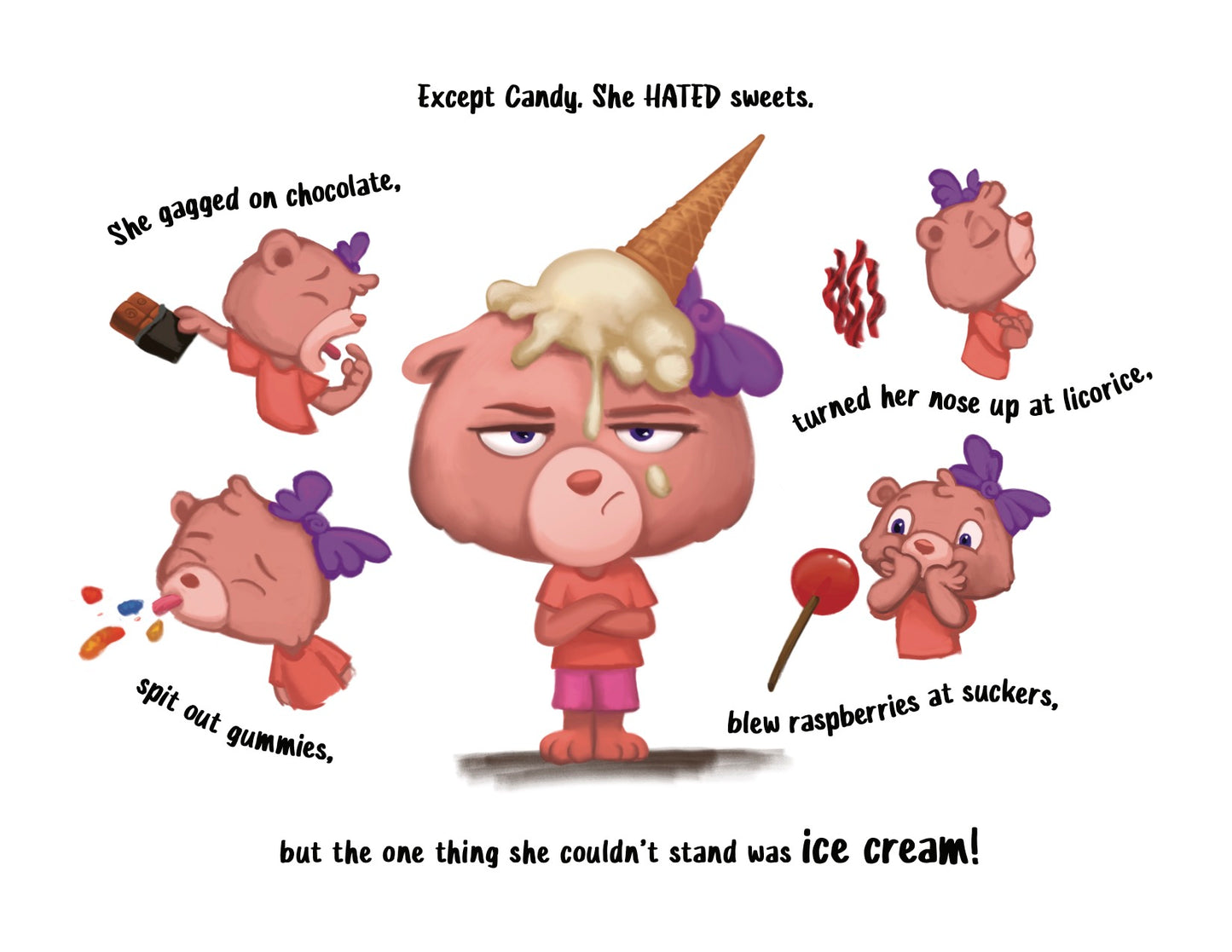 Candy The Bear Hates Sweets!