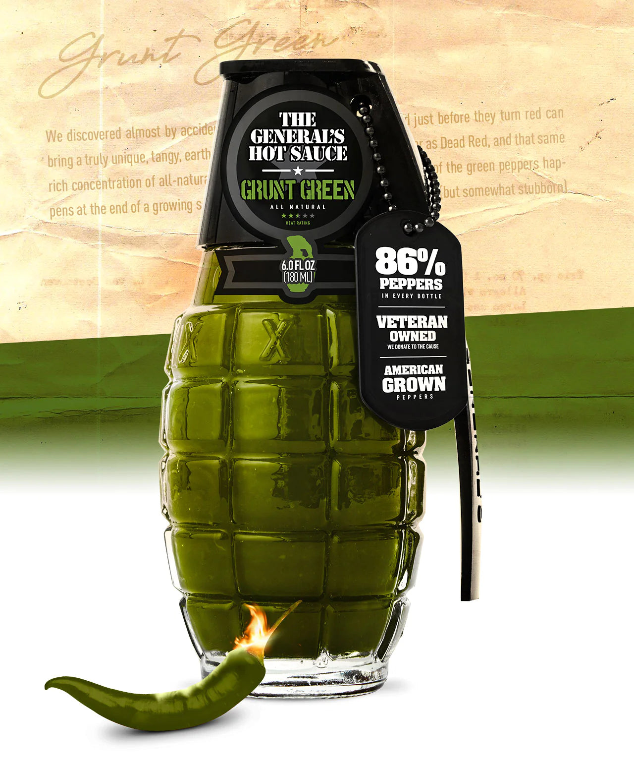 Grunt Green - General's Hot Sauce