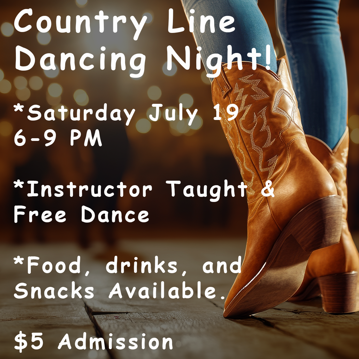 Country Line Dancing Night - July 19
