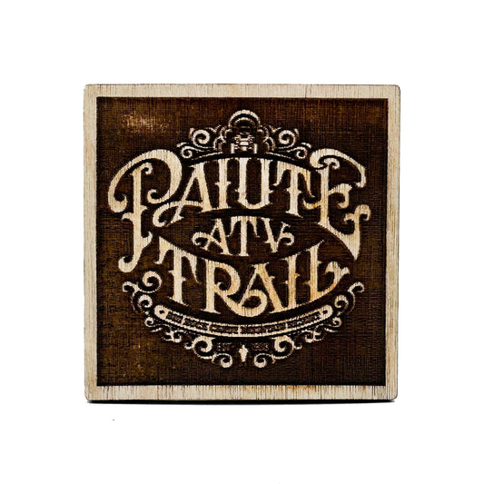 Paiute Trail Laser Engraved Wood Magnet